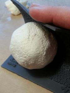 Press the Texture Mat around the ball
